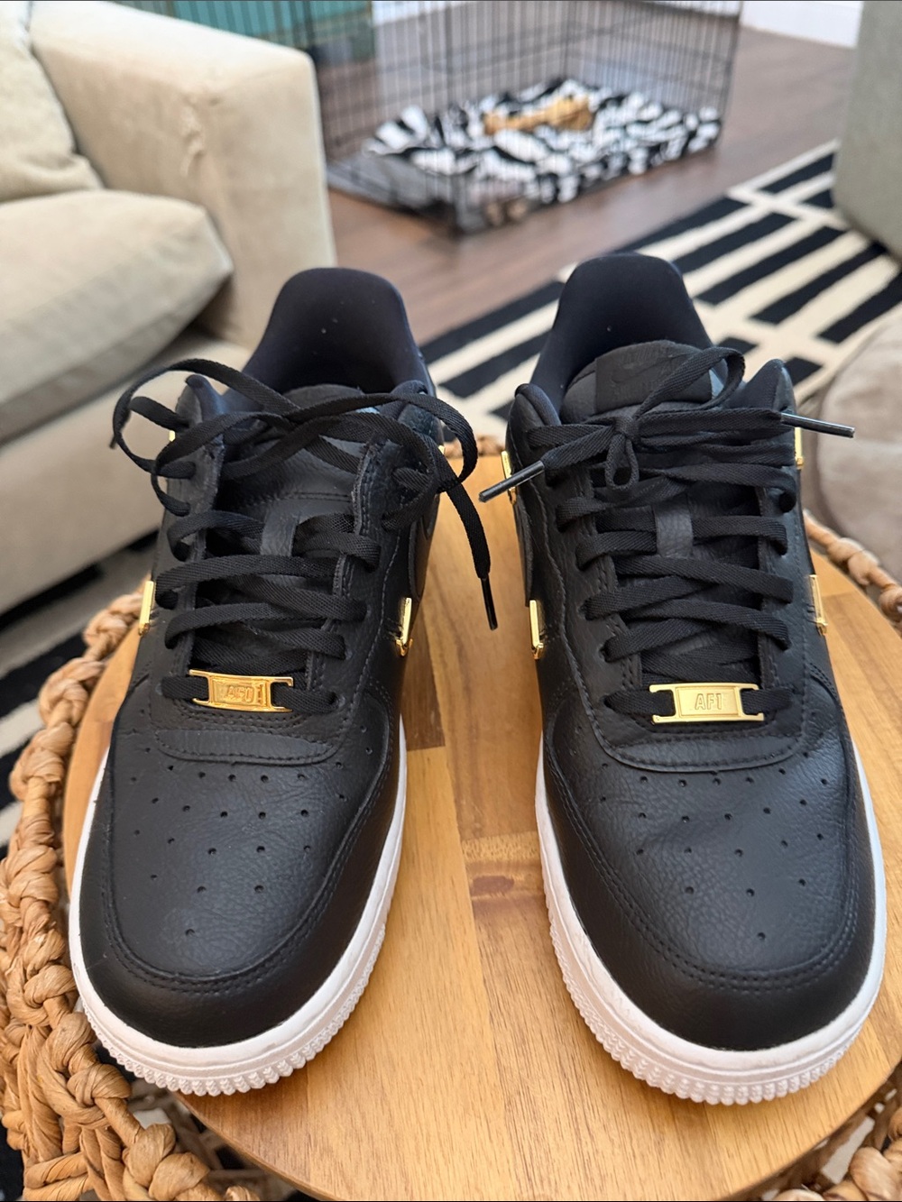 Nike Women’s Air Force One’s Black Sneakers NWOT